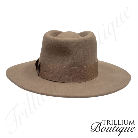 Brixton Hat Joanna Hat Felted 100% Wool Hat Light Tan Medium Outdoor Classic - Picture 5 of 12